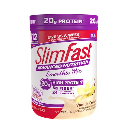 Slimfast Advanced Nutrition French Vanilla Smoothie Mix 11.4 oz., PK2 79002